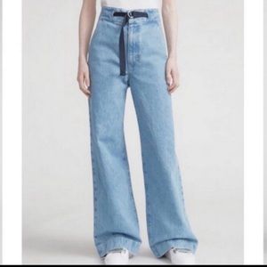 Rag and bone wide leg jeans